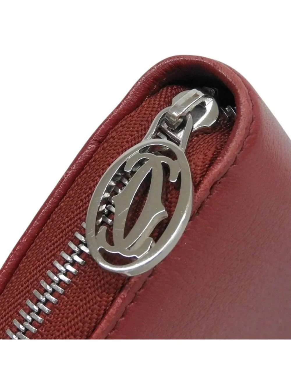 Cartier Marcello de Cartier Zip Around Wallet Red Case